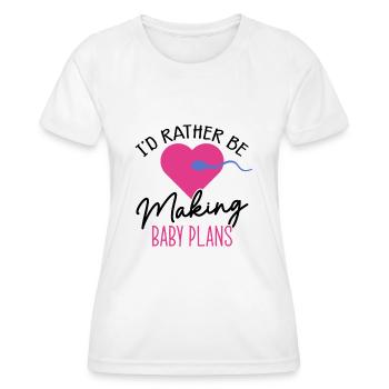 Surrogate Mother IVF Transfer Day - Women's Functional T-Shirt - white - Front - AI Model Female 172 dark (172cm)