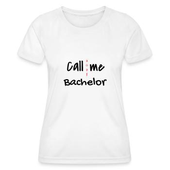 Baccalauréat 2025 Graduation Graduation - T-shirt sport Femme - blanc - Devant - AI Model Female 172 dark (172cm)
