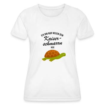 Nur Wegen Dem Kaiserschmarrn Hier - Schildkröte - Frauen Funktions-T-Shirt - Weiß - Vorne - AI Model Female 172 dark (172cm)