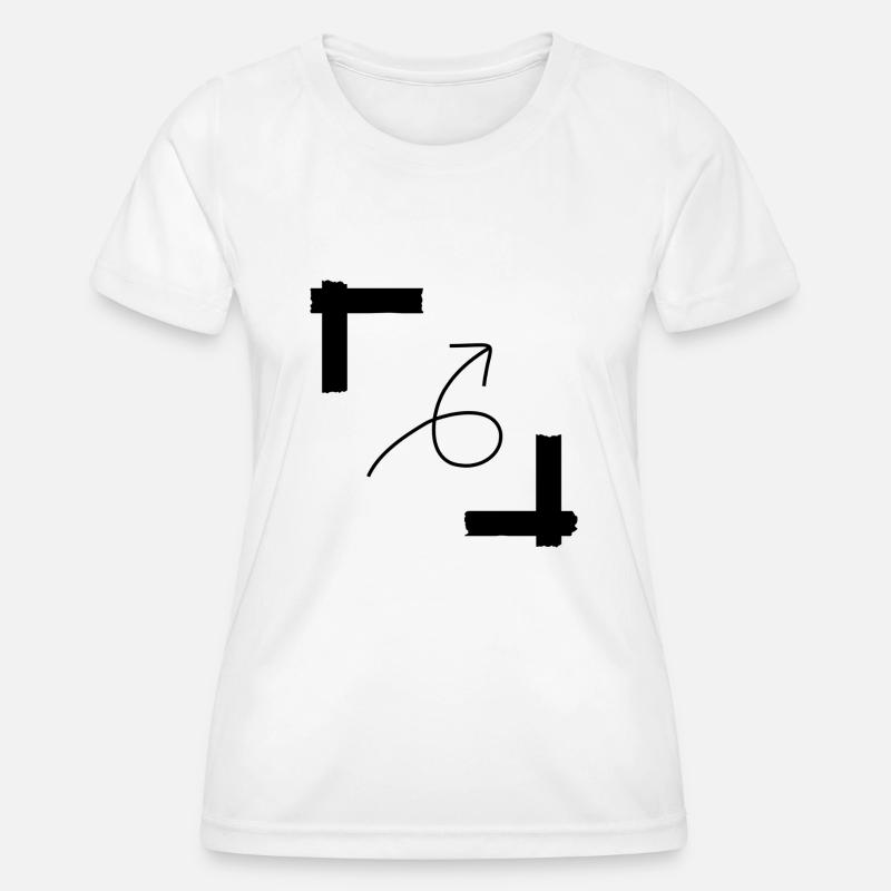 Edge arrow - Women's Functional T-Shirt - white