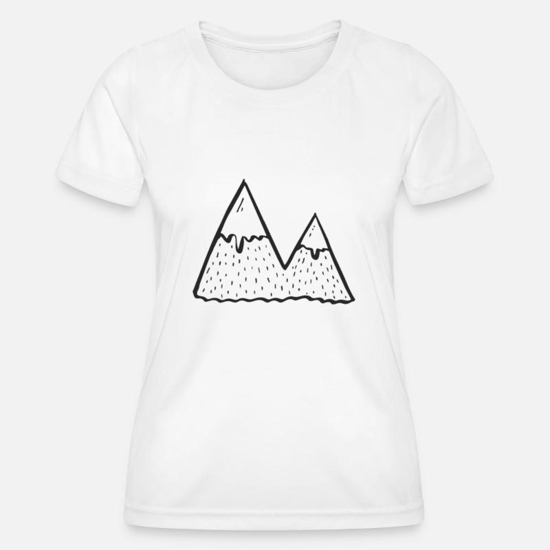 Mountains - Women's Functional T-Shirt - white