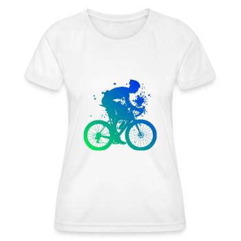 Vélo de route Vélo de route Vélo de route Hommes Vélo de route - T-shirt sport Femme - blanc - Devant - AI Model Female 172 dark (172cm)