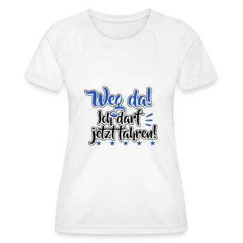 Führerschein bestanden Fahrprüfung Fahranfänger - Frauen Funktions-T-Shirt - Weiß - Vorne - AI Model Female 172 dark (172cm)
