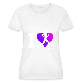 Fitness Running Jogging Joggen Cross Country Runni - T-shirt sport Femme - blanc - Devant - AI Model Female 172 dark (172cm)