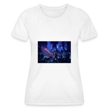 Le cimetière - T-shirt sport Femme - blanc - Devant - AI Model Female 172 dark (172cm)