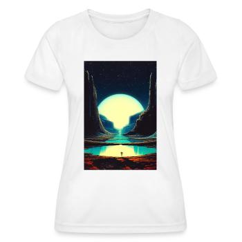 Nie mit dir verloren - Frauen Funktions-T-Shirt - Weiß - Vorne - AI Model Female 172 dark (172cm)