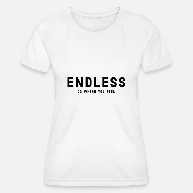 ENDLESS Go where you feel - Women's Functional T-Shirt - white