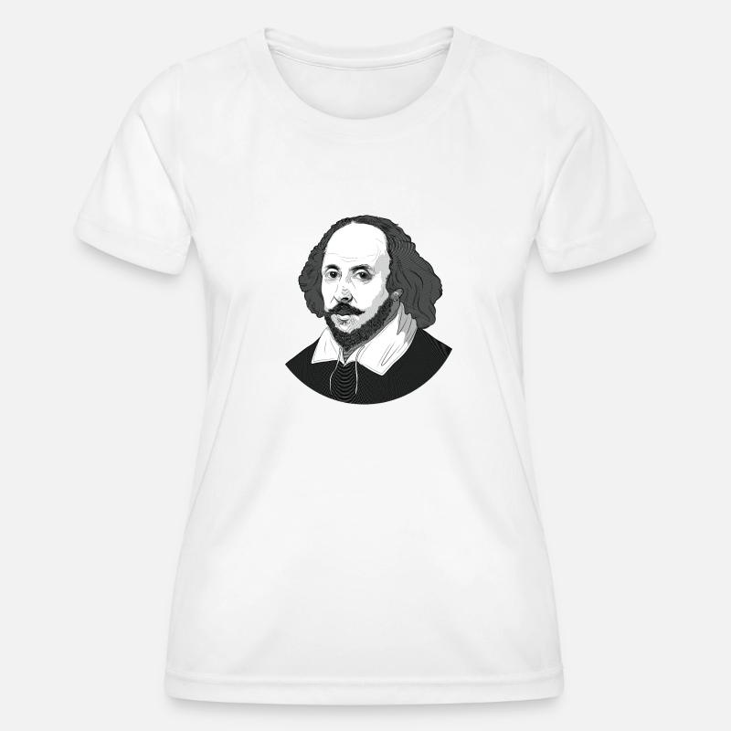 William Shakespeare - Women's Functional T-Shirt - white