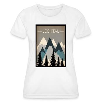 Vallée de Lech - T-shirt sport Femme - blanc - Devant - AI Model Female 172 dark (172cm)