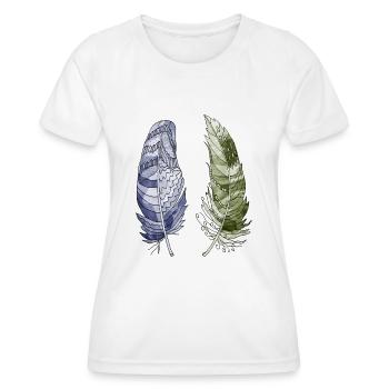 Stylo - T-shirt sport Femme - blanc - Devant - AI Model Female 172 dark (172cm)