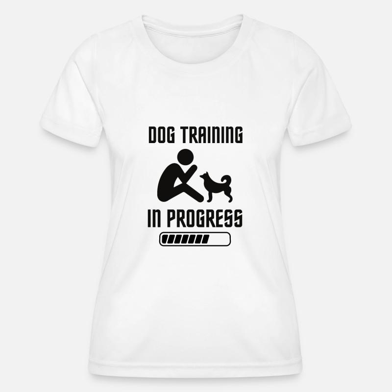 Dog training - Women's Functional T-Shirt - white