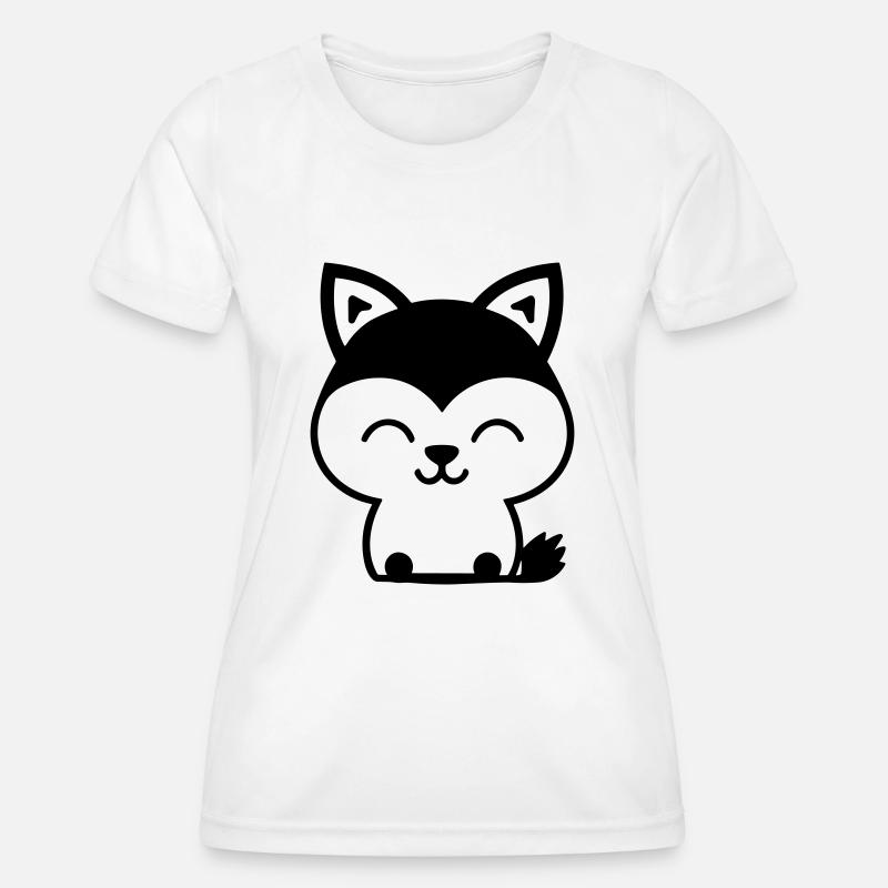 Fuchs - Frauen Funktions-T-Shirt - Weiß