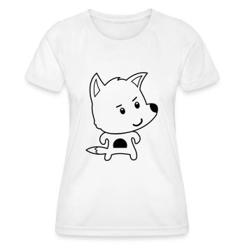 fuchs comic - Frauen Funktions-T-Shirt - Weiß - Vorne - AI Model Female 172 dark (172cm)