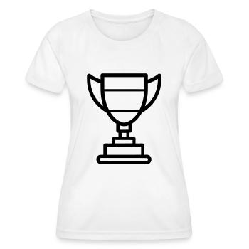 Trophäe - Frauen Funktions-T-Shirt - Weiß - Vorne - AI Model Female 172 dark (172cm)