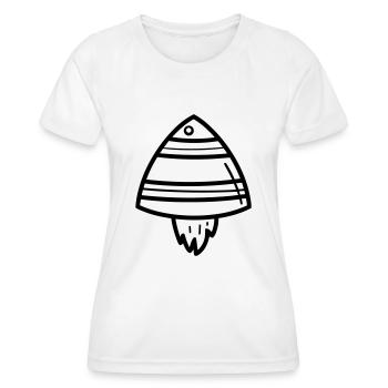 soucoupe volante - T-shirt sport Femme - blanc - Devant - AI Model Female 172 dark (172cm)