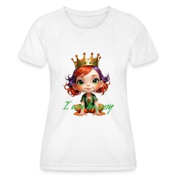 Dessin animé mignon - T-shirt sport Femme - blanc - Devant - AI Model Female 172 dark (172cm)
