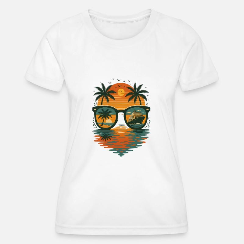 Summer holidays - Women's Functional T-Shirt - white
