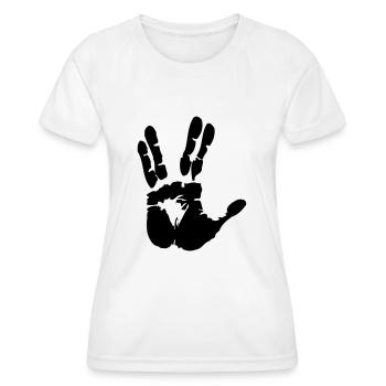 Live long and prosper - Women's Functional T-Shirt - white - Front - AI Model Female 172 dark (172cm)