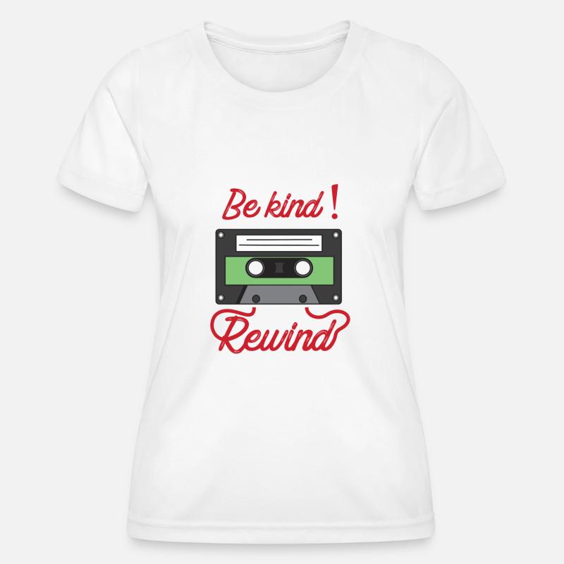 Be Kind Rewind - Women's Functional T-Shirt - white