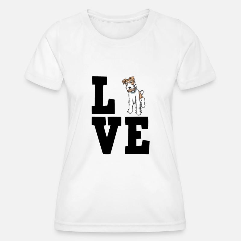Fox terrier - Women's Functional T-Shirt - white