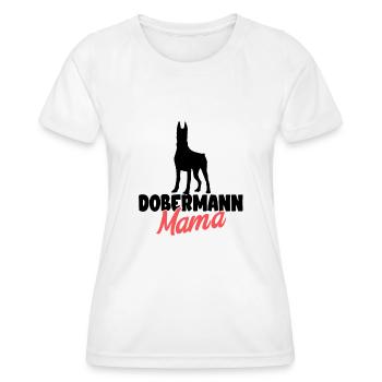 Dobermann - Frauen Funktions-T-Shirt - Weiß - Vorne - AI Model Female 172 dark (172cm)