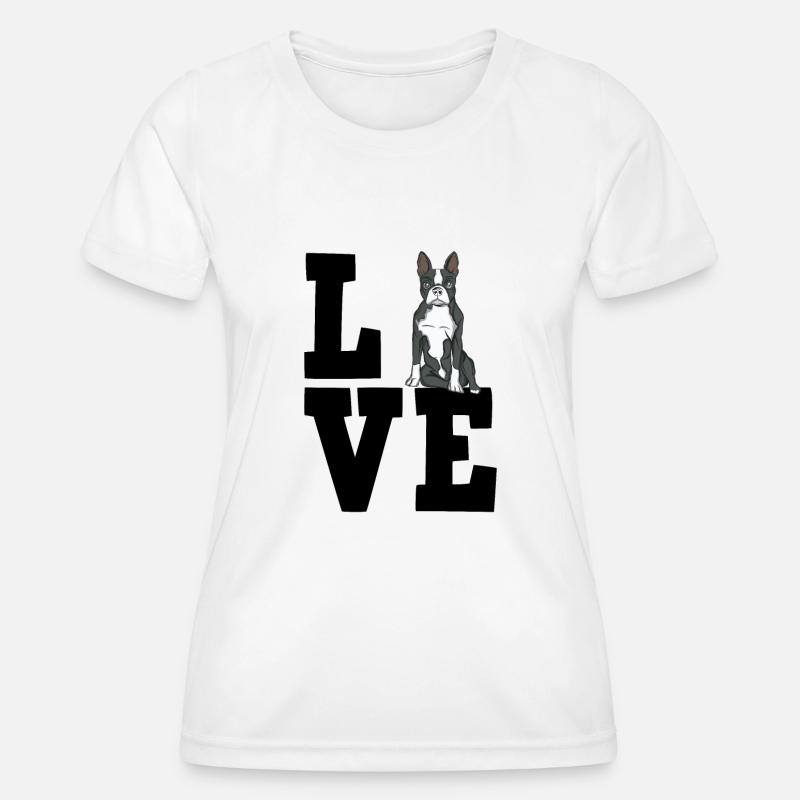 Boston Terrier - Women's Functional T-Shirt - white