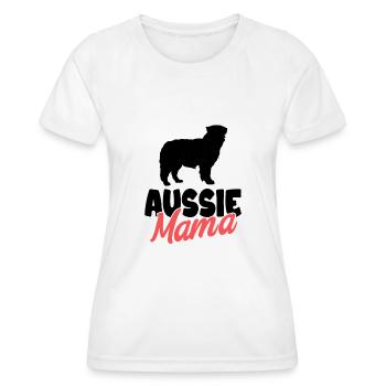 Australian Shepherd - Women's Functional T-Shirt - white - Front - AI Model Female 172 dark (172cm)