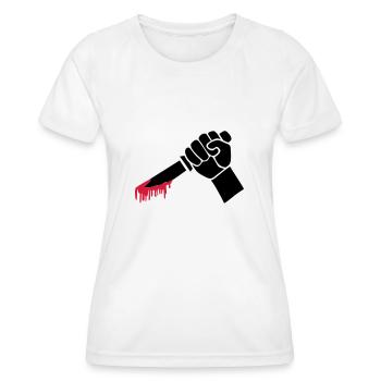 Knife - Women's Functional T-Shirt - white - Front - AI Model Female 172 dark (172cm)