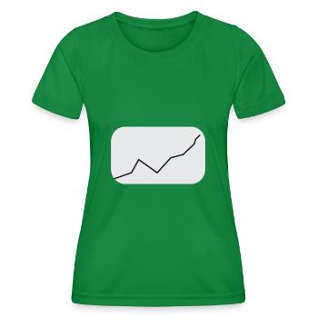Aktien meme Kurs - Frauen Funktions-T-Shirt - Kelly Green - Vorne - AI Model Female 172 dark (172cm)