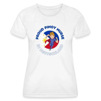 Pinoy Nurse Geschenk Krankenschwester Deutschland - Frauen Funktions-T-Shirt - Weiß - Vorne - AI Model Female 172 dark (172cm)
