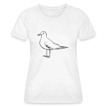 Möwe - Frauen Funktions-T-Shirt - Weiß - Vorne - AI Model Female 172 dark (172cm)