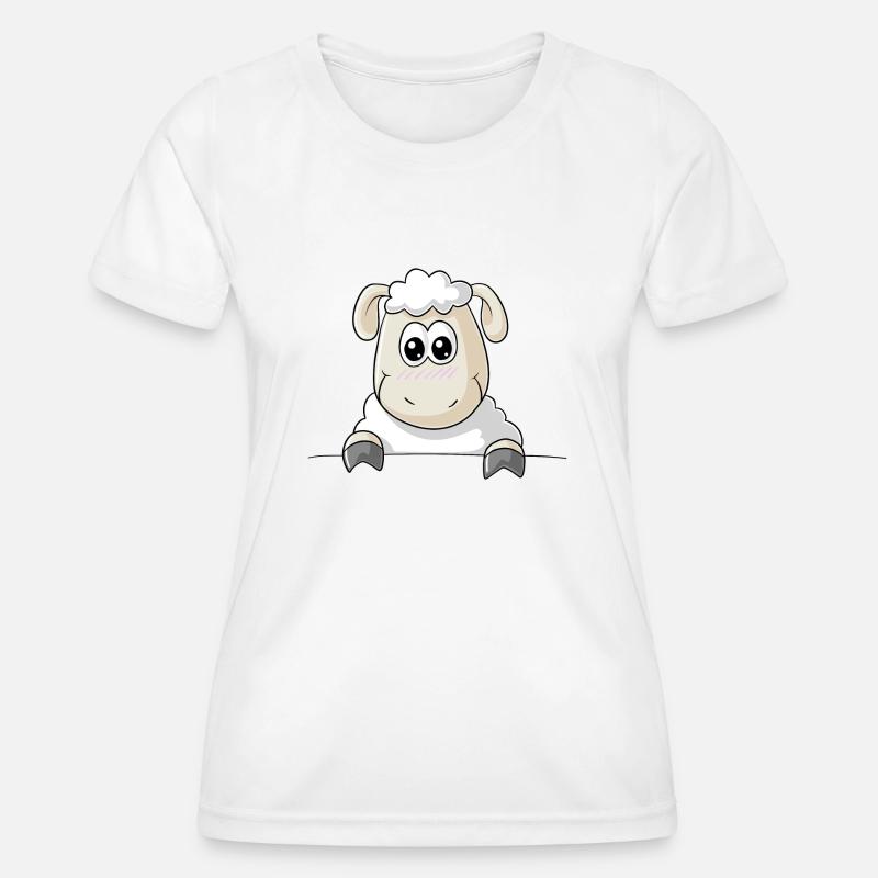 Sheep comic - Women's Functional T-Shirt - white