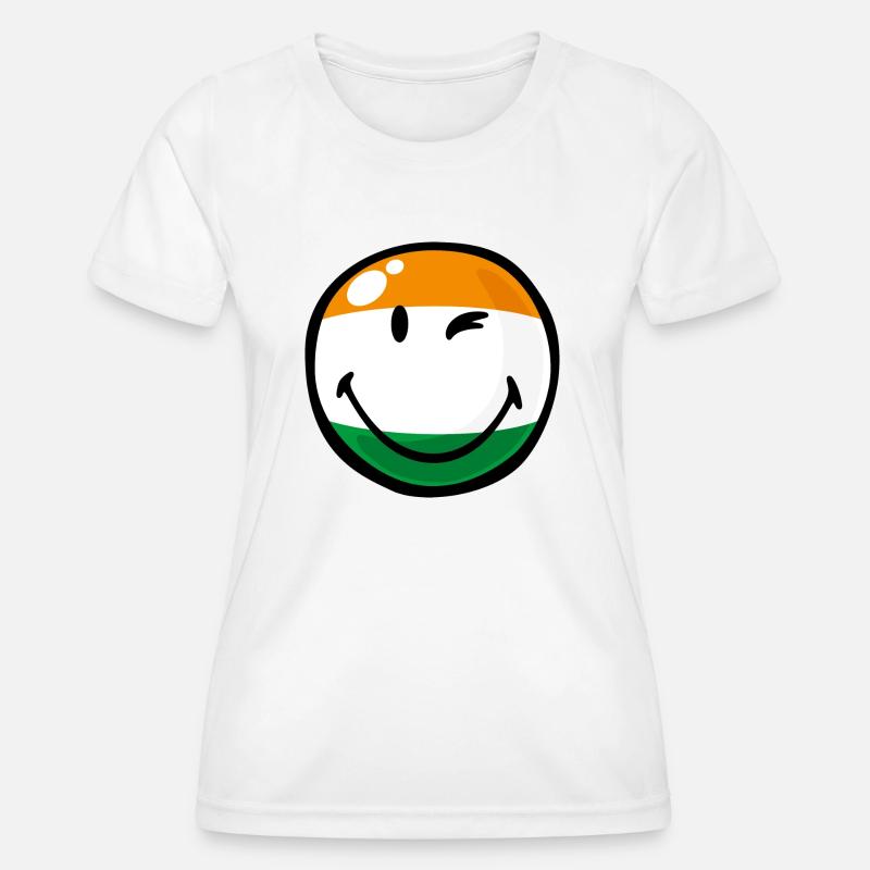 Smiley India - Women's Functional T-Shirt - white