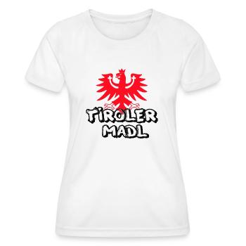 tiroler madl 77 - Frauen Funktions-T-Shirt - Weiß - Vorne - AI Model Female 172 dark (172cm)