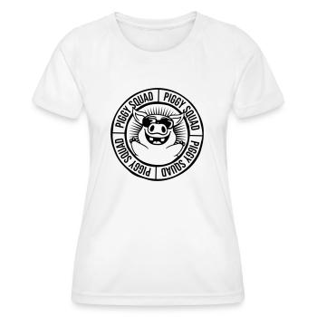 Équipe Ring Piggy Squad - T-shirt sport Femme - blanc - Devant - AI Model Female 172 dark (172cm)