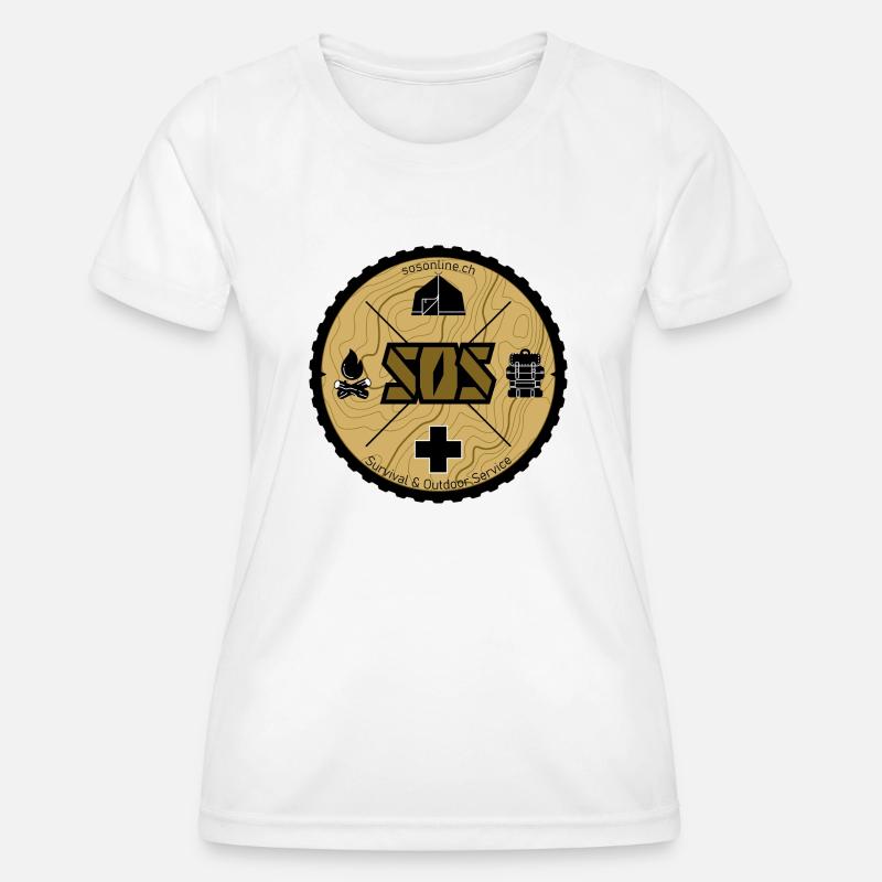 SOSonline.ch logo sand/beige - Women's Functional T-Shirt - white