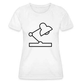 lampe de bureau - T-shirt sport Femme - blanc - Devant - AI Model Female 172 dark (172cm)