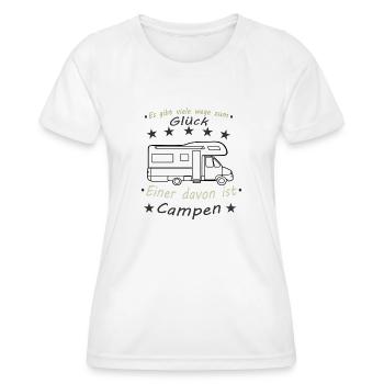 Camper design - Frauen Funktions-T-Shirt - Weiß - Vorne - AI Model Female 172 dark (172cm)