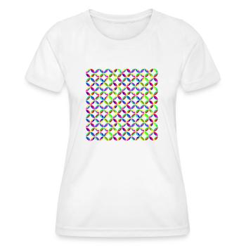 Pattern - Women's Functional T-Shirt - white - Front - AI Model Female 172 dark (172cm)