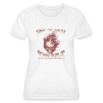 Trick Or Treat - Women's Functional T-Shirt - white - Front - AI Model Female 172 dark (172cm)