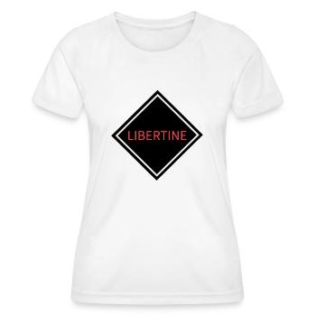 Libertine Warning Sign - Women's Functional T-Shirt - white - Front - AI Model Female 172 dark (172cm)