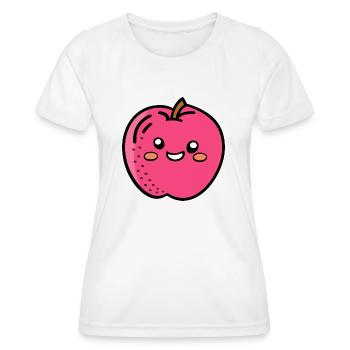 Snack Apple - Women's Functional T-Shirt - white - Front - AI Model Female 172 dark (172cm)