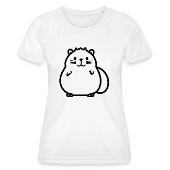 Murmeltier - Frauen Funktions-T-Shirt - Weiß - Vorne - AI Model Female 172 dark (172cm)