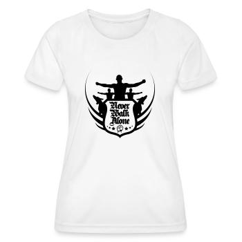 neverwalkalone2 - T-shirt sport Femme - blanc - Devant - AI Model Female 172 dark (172cm)