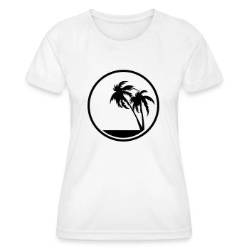 palms - T-shirt sport Femme - blanc - Devant - AI Model Female 172 dark (172cm)