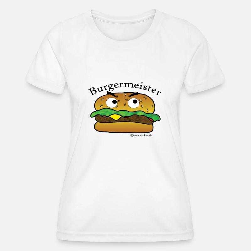 Burger - Women's Functional T-Shirt - white