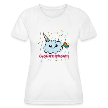 nuages Corne - T-shirt sport Femme - blanc - Devant - AI Model Female 172 dark (172cm)