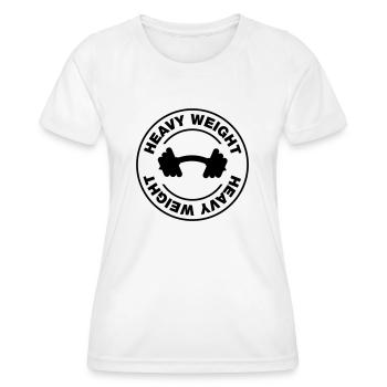 heavy_weight - Women's Functional T-Shirt - white - Front - AI Model Female 172 dark (172cm)