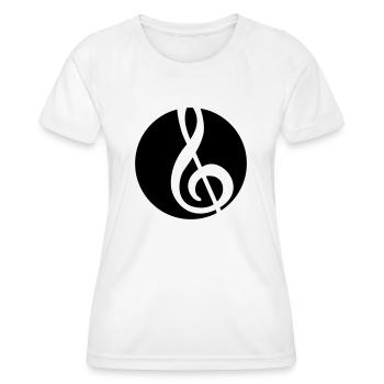 Music - Frauen Funktions-T-Shirt - Weiß - Vorne - AI Model Female 172 dark (172cm)