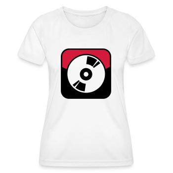 symbol38_2c - Women's Functional T-Shirt - white - Front - AI Model Female 172 dark (172cm)